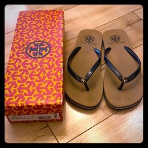 Tory Burch flip flops, sandals
